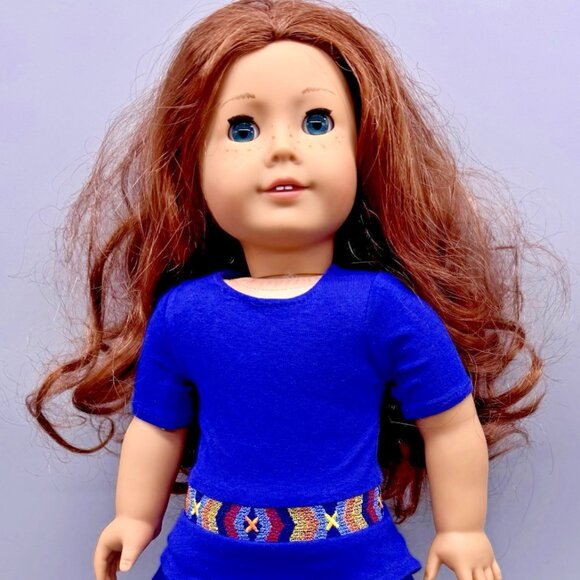 American Girl of The Year Doll Saige Copeland Meet Dress Brown Boots 2013